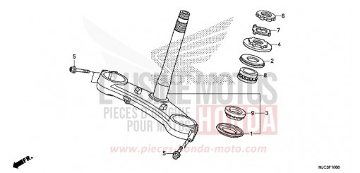 TIGE DE DIRECTION CBR600RAD de 2013